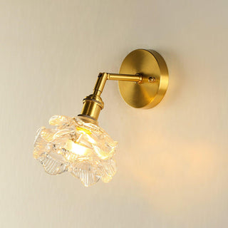 Petal Applique Murale Vintage en Laiton