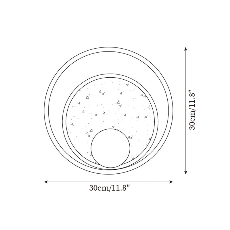 Ritta Wall Lamp Travertine Circular Wooden Frame-Neutral Decor