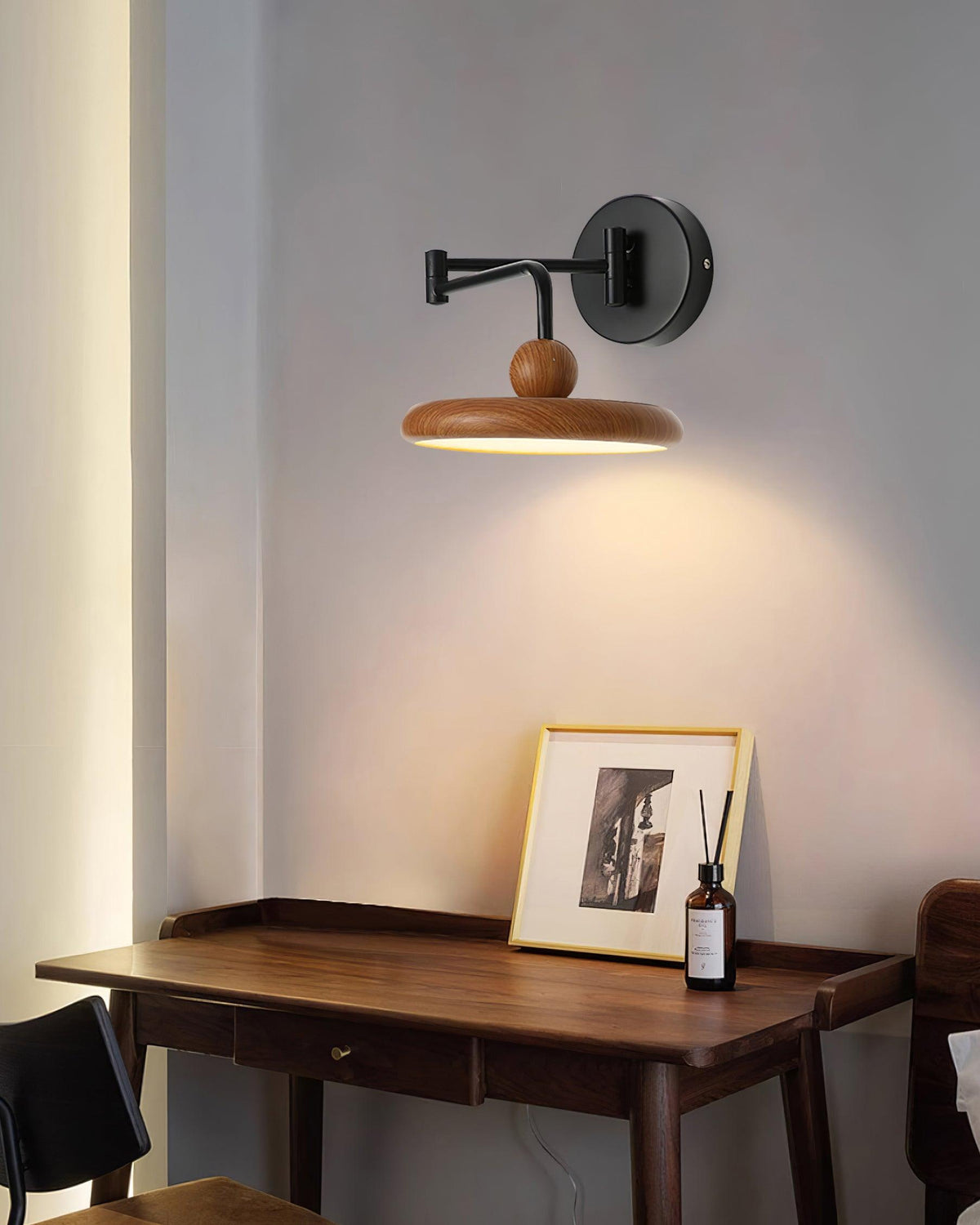 Tavo Wooden Wall Light-Neutral Decor
