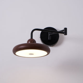 Kenshika Bois Disque Noir Applique Lumière