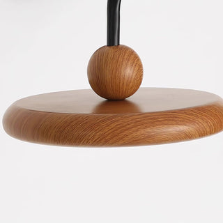 Kenshika Bois Disque Noir Applique Lumière