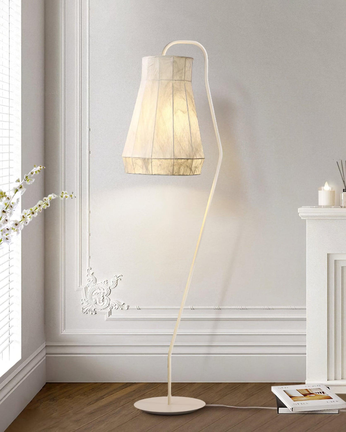 Otheir Minimalist Fabric Floor Lamp-Neutral Decor