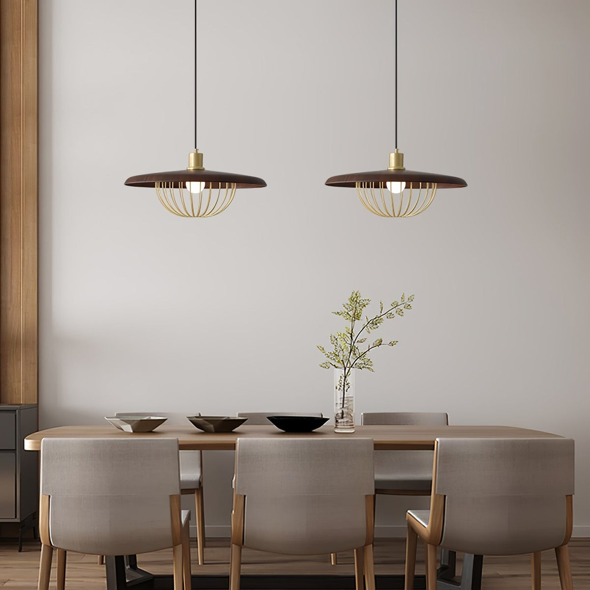 Elanora Suspension Rétro Vintage en Bois