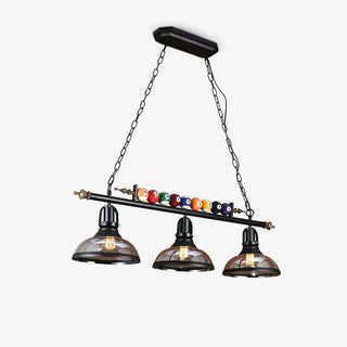 Lustra Lustre en Verre Noir Balles de Billard Moderne