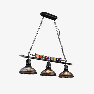Lustra Lustre en Verre Noir Balles de Billard Moderne