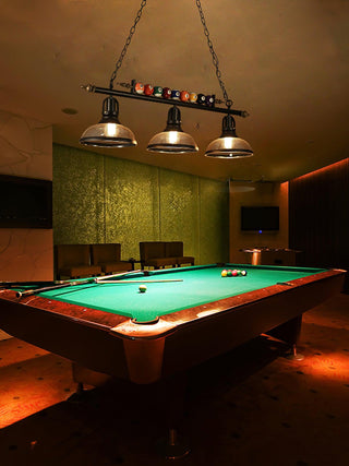 Lustra Lustre en Verre Noir Balles de Billard Moderne