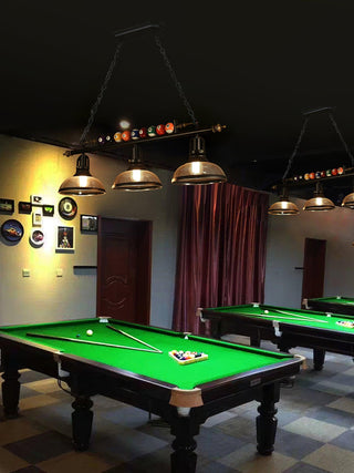 Lustra Lustre en Verre Noir Balles de Billard Moderne