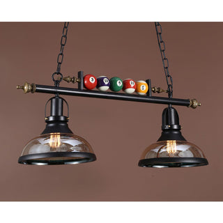 Lustra Lustre en Verre Noir Balles de Billard Moderne