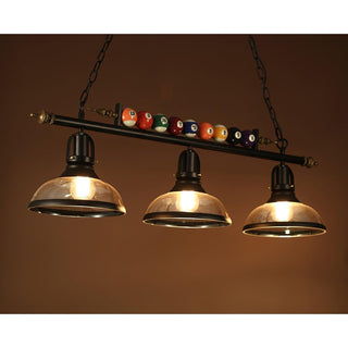 Lustra Lustre en Verre Noir Balles de Billard Moderne