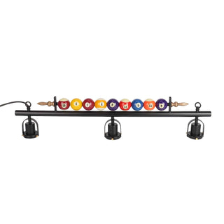 Lustra Lustre en Verre Noir Balles de Billard Moderne