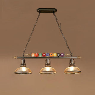 Lustra Lustre en Verre Noir Balles de Billard Moderne