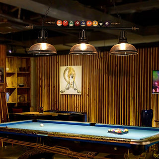 Lustra Lustre en Verre Noir Balles de Billard Moderne