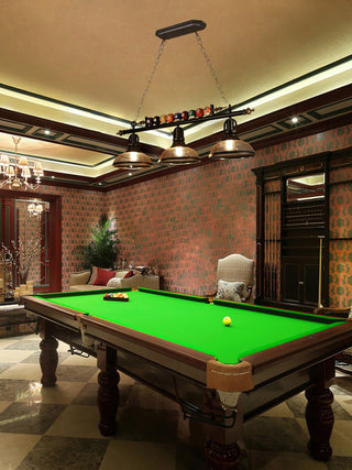 Lustra Lustre en Verre Noir Balles de Billard Moderne