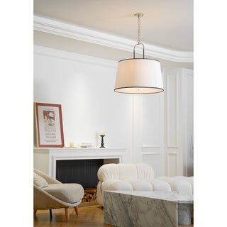 Aurzorora Suspension Vintage Industrielle en Laiton Et Tissu