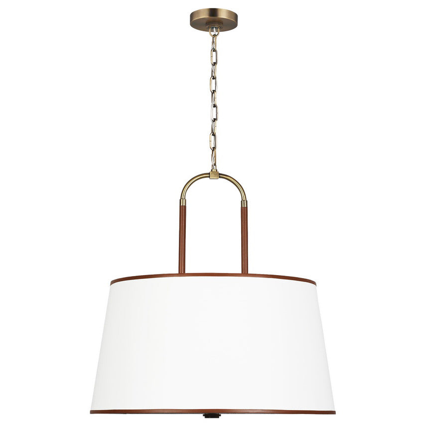 Aurzorora Suspension Vintage Industrielle en Laiton Et Tissu