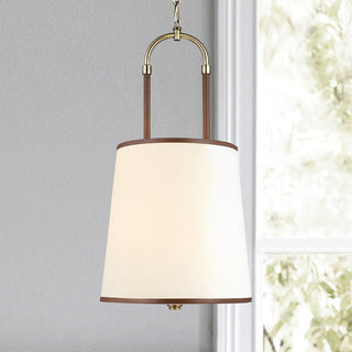Aurzorora Suspension Vintage Industrielle en Laiton Et Tissu