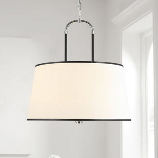 Aurzorora Suspension Vintage Industrielle en Laiton Et Tissu