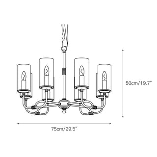 Araeos Lustre Cristal Laiton Luxe Postmoderne