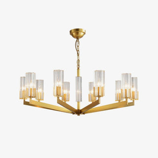 Lustra Lustre Laiton Verre Moderne