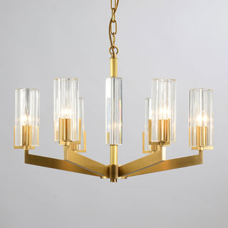 Lustra Lustre Laiton Verre Moderne