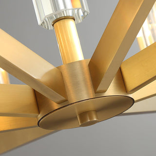 Lustra Lustre Laiton Verre Moderne