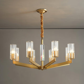 Lustra Lustre Laiton Verre Moderne