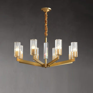 Lustra Lustre Laiton Verre Moderne