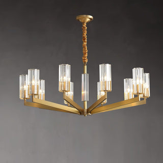 Lustra Lustre Laiton Verre Moderne