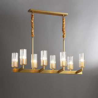Lustra Lustre Laiton Verre Moderne