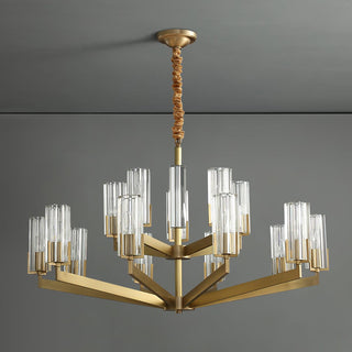 Lustra Lustre Laiton Verre Moderne