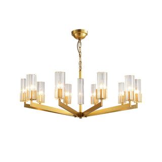 Lustra Lustre Laiton Verre Moderne