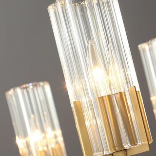 Lustra Lustre Laiton Verre Moderne