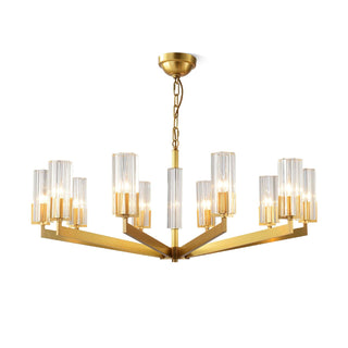 Lustra Lustre Laiton Verre Moderne