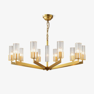 Lustra Lustre Laiton Verre Moderne