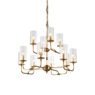 Araeos Lustre Cristal Laiton Luxe Postmoderne