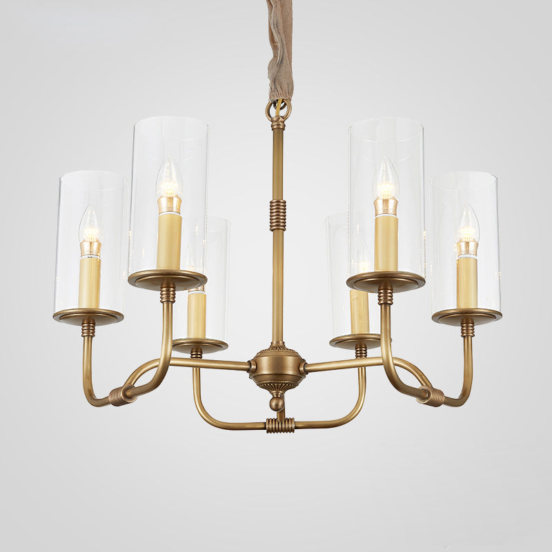 Araeos Lustre Cristal Laiton Luxe Postmoderne