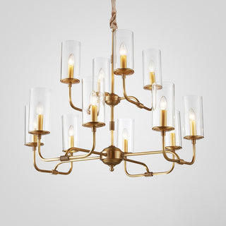 Araeos Lustre Cristal Laiton Luxe Postmoderne