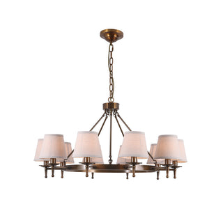 Erveliel Lustre Tissu Laiton Luxe Vintage