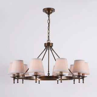 Erveliel Lustre Tissu Laiton Luxe Vintage