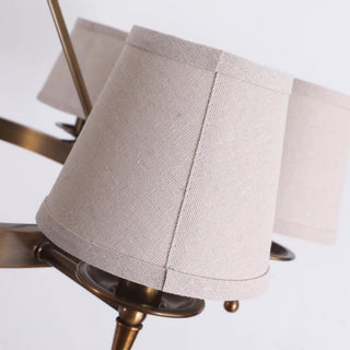 Erveliel Lustre Tissu Laiton Luxe Vintage