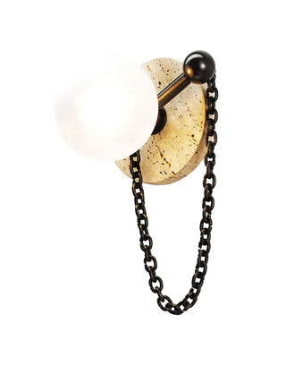 Keepsake Marble Globe Wall Sconce-Neutral Decor