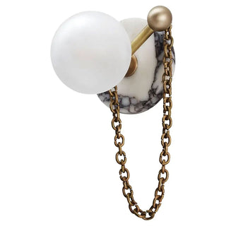 Keepsake Marble Globe Wall Sconce-Neutral Decor