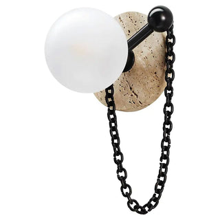 Keepsake Marble Globe Wall Sconce-Neutral Decor