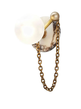 Keepsake Marble Globe Wall Sconce-Neutral Decor