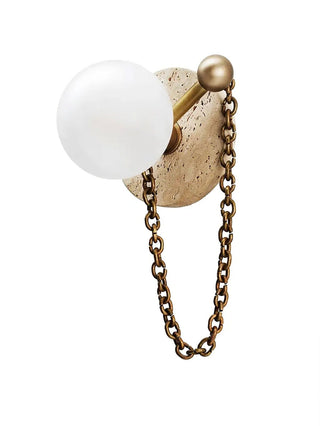 Keepsake Marble Globe Wall Sconce-Neutral Decor