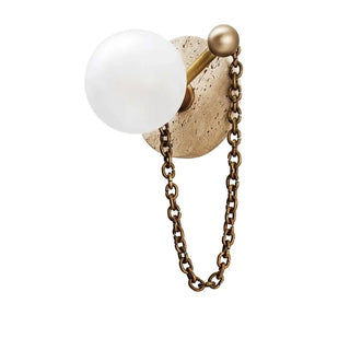 Keepsake Marble Globe Wall Sconce-Neutral Decor
