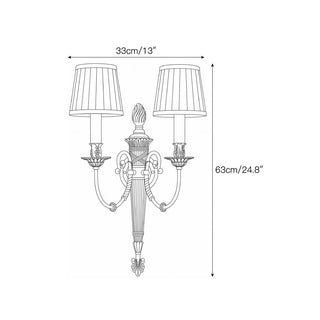 Victoria Applique murale double en tissu