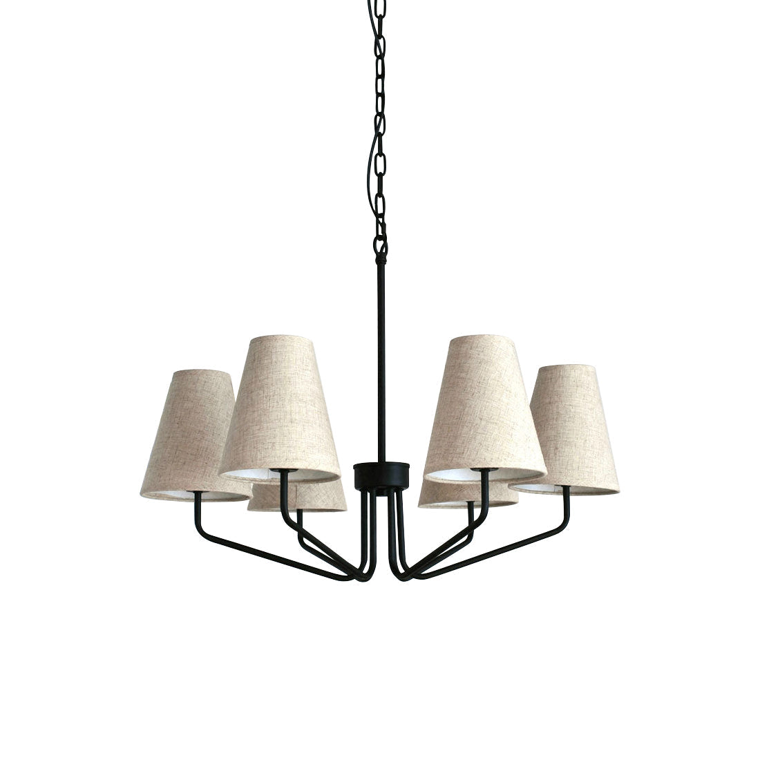 Calelle Lustre Tissu Laiton Industriel Vintage