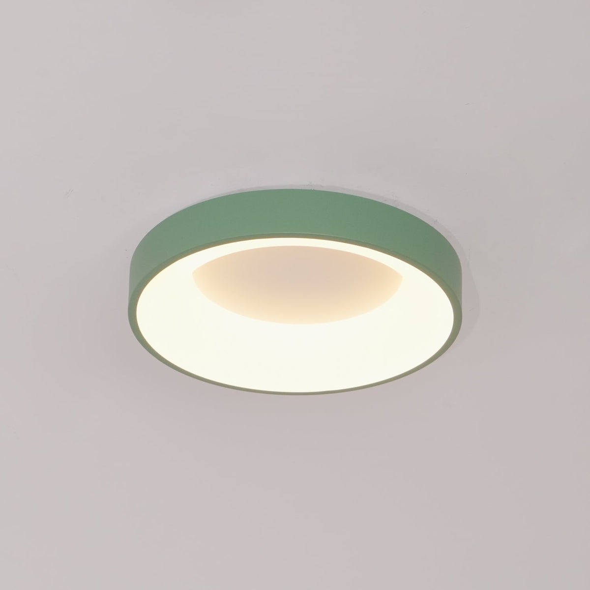 Gaviora Plafonnier en fer contemporain abat-jour vert