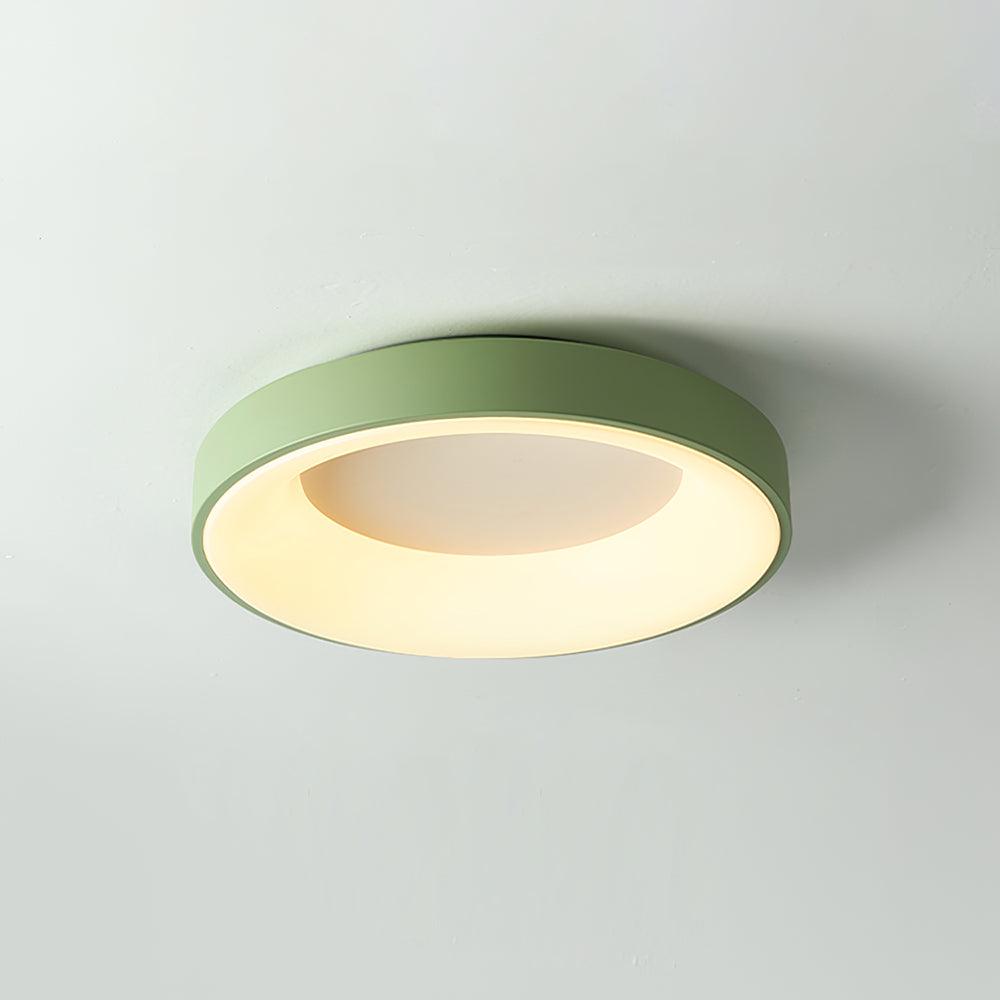 Gaviora Plafonnier en fer contemporain abat-jour vert